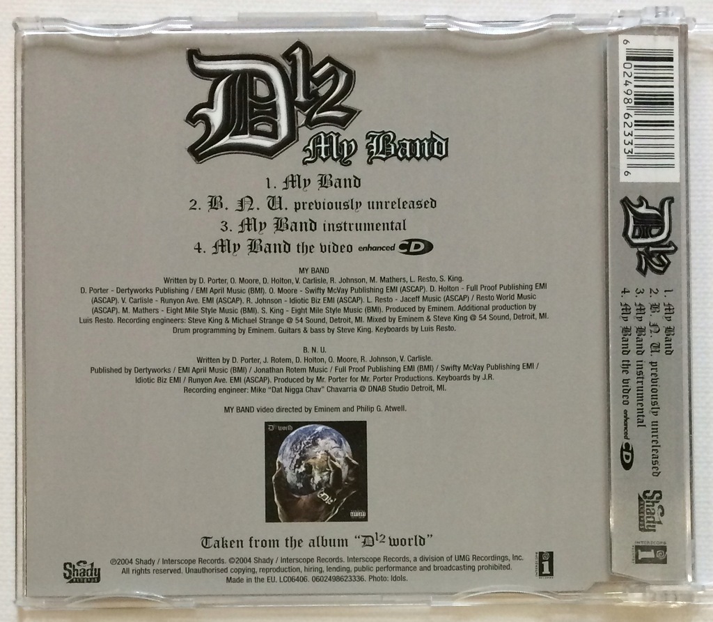 Купить D12 - Моя группа (Сингл) [CD]: отзывы, фото, характеристики в интерне-магазине Aredi.ru