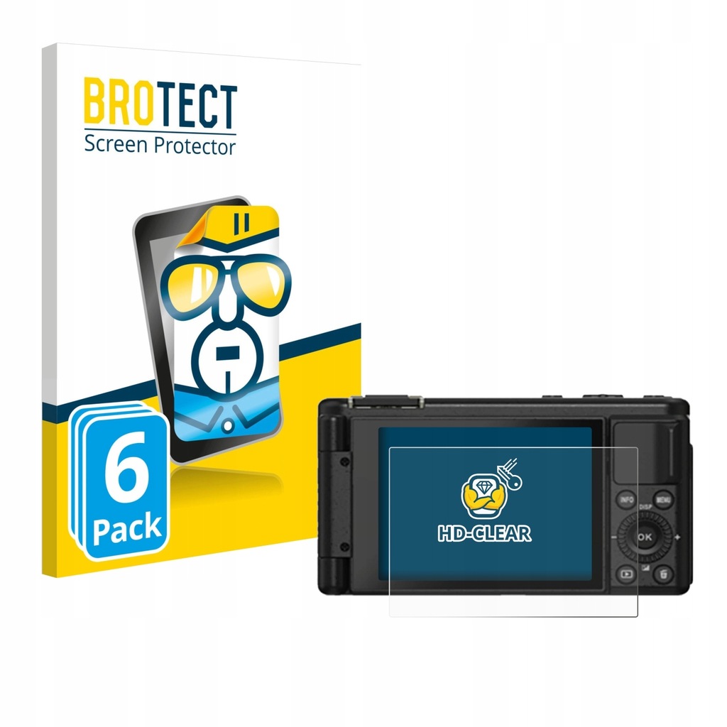 6x BROTECT HD-Clear Screen Protector for Yashica City 100