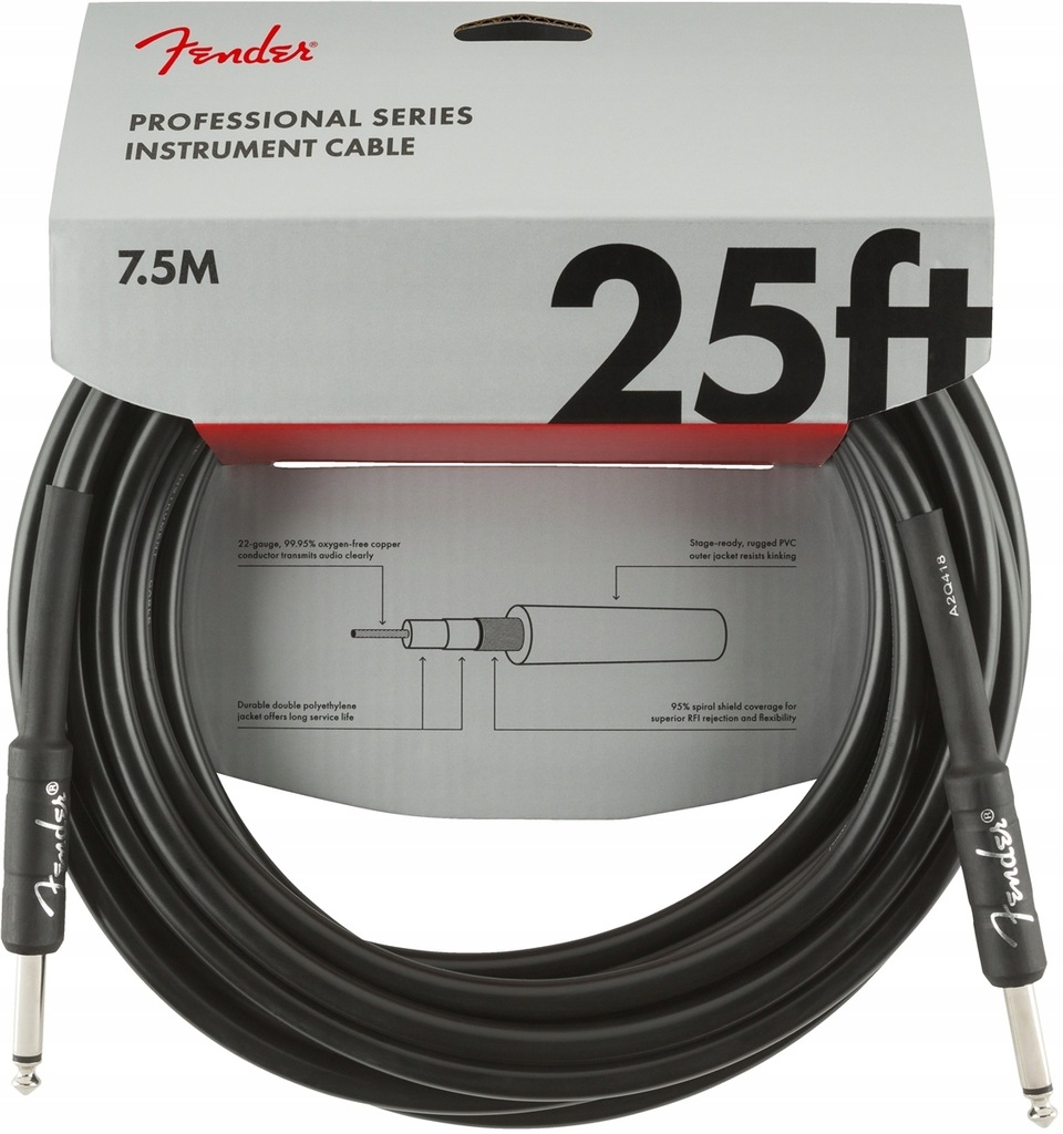 Fender Professional Series kabel 7,5 m