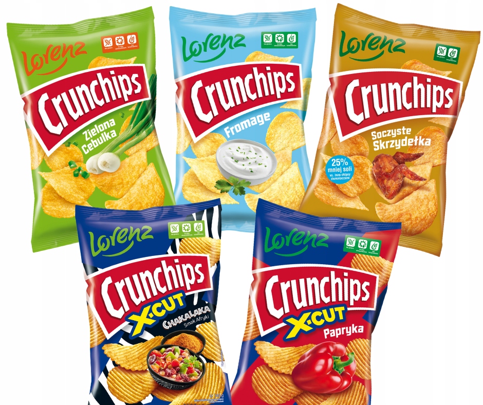 Chipsy Crunchips MIX TOP SMAKÓW v2 (5x140g)