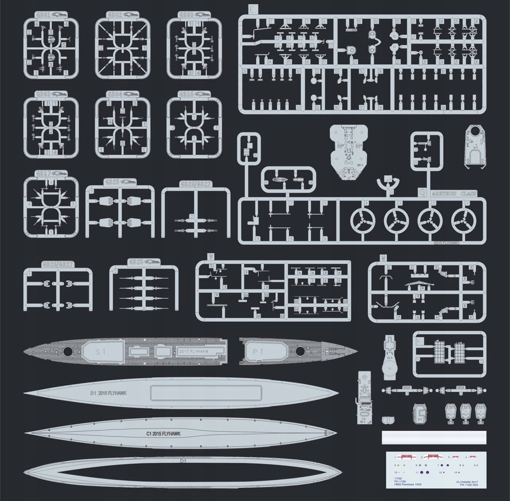 Купить FLYHAWK 1109S - 1:700 HMS Penelope 1940 - Делюкс: отзывы, фото, характеристики в интерне-магазине Aredi.ru