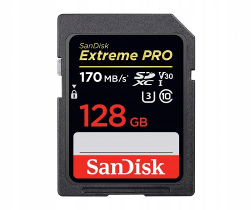 KARTA PAMIĘCI SANDISK SDXC Extreme 128GB 170Mb/s