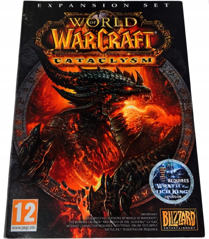 WORLD OF WARCRAFT CATACLYSM PC DVD MAC ANG