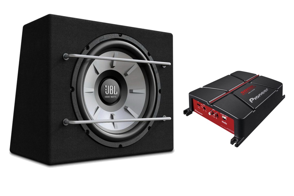 Subwoofer JBL STAGE 1200B + wzmacniacz PIONEER 7201051580 oficjalne