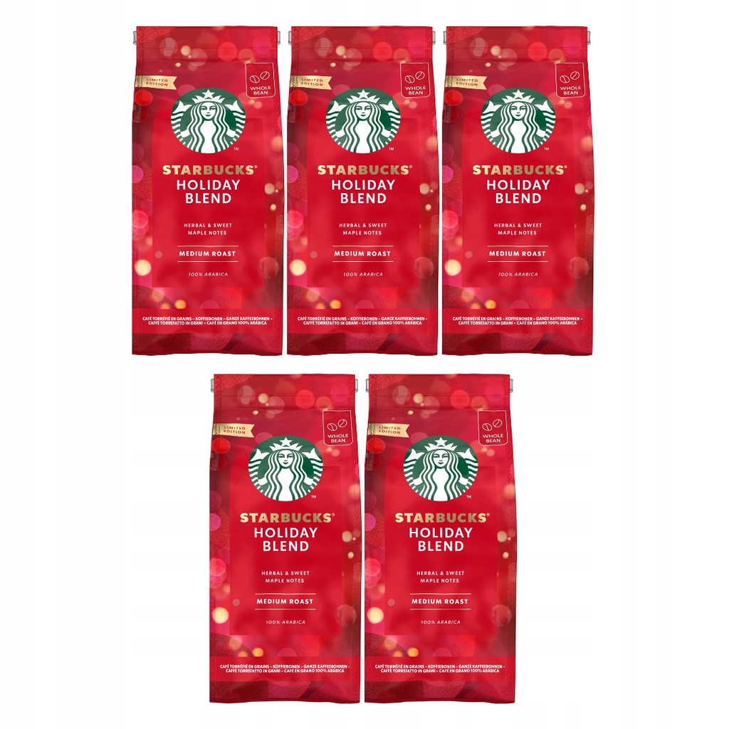 Kawa Starbucks Holiday Blend ziarno 5szt