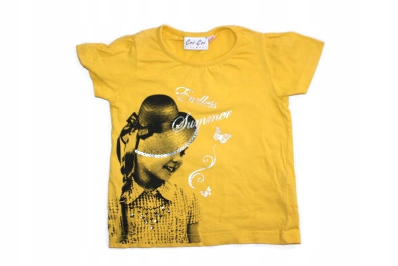 ae848*CRI-CRI* Żółta bluzka SUMMER 104