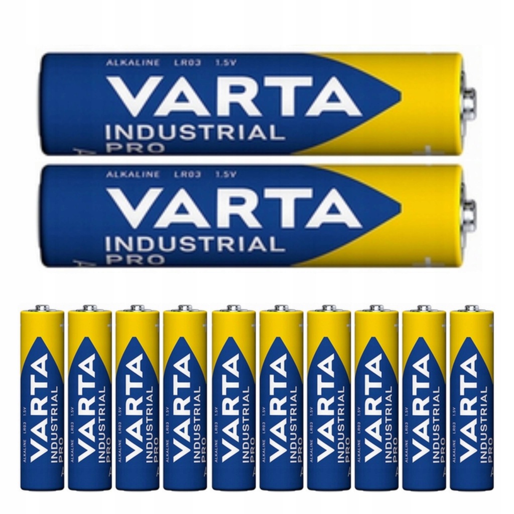 Купить 12 аккумуляторов VARTA INDUSTRIAL LR3 R3 AAA: отзывы, фото, характеристики в интерне-магазине Aredi.ru