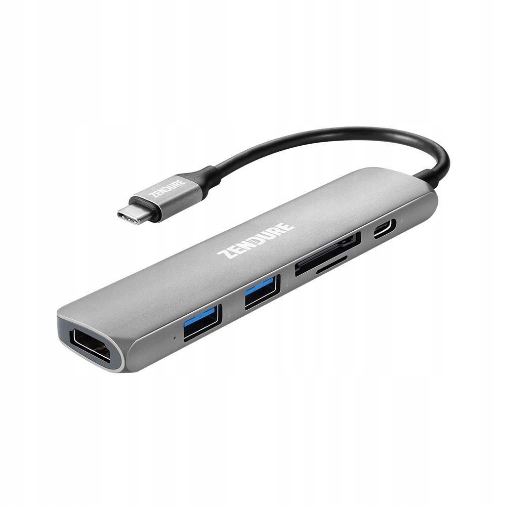 ZENDURE Hub 6w1 USB-C szary rozdzielacz USB-C