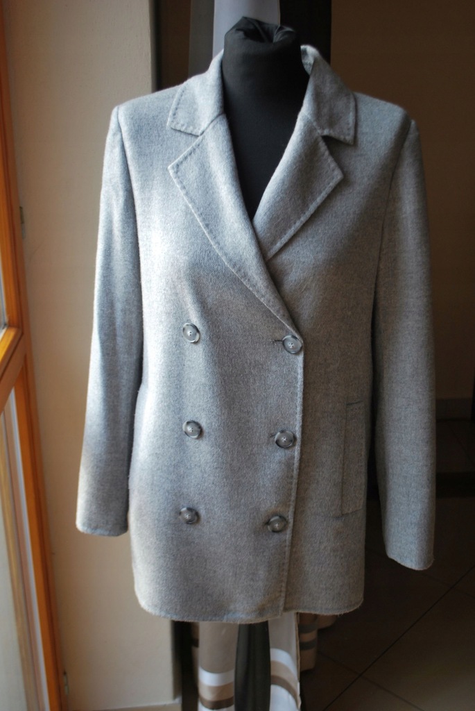 Massimo Dutti szary płaszcz kurtka 38 M j zara hm