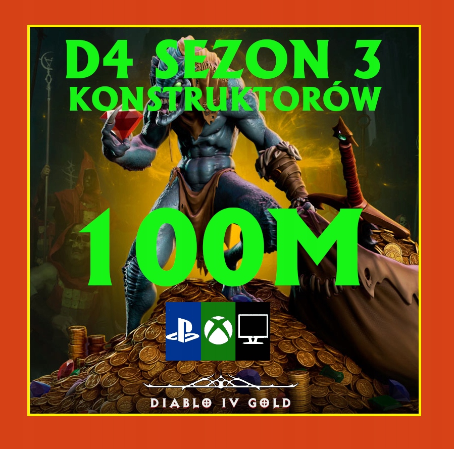 Diablo 4 NOWY SEZON Gold D4 Złoto PC XboX PS