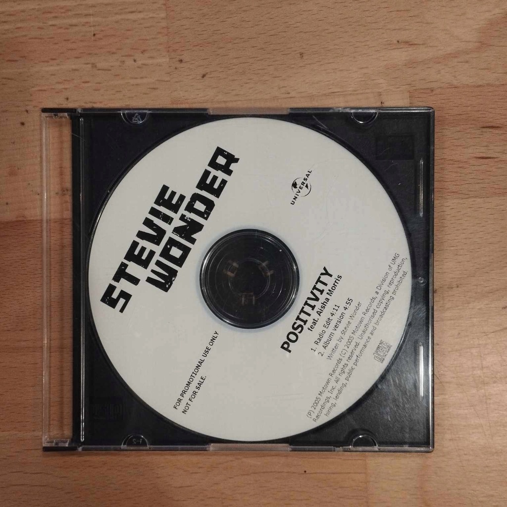 Stevie Wonder Feat. Aisha Morris – Positivity (CD)