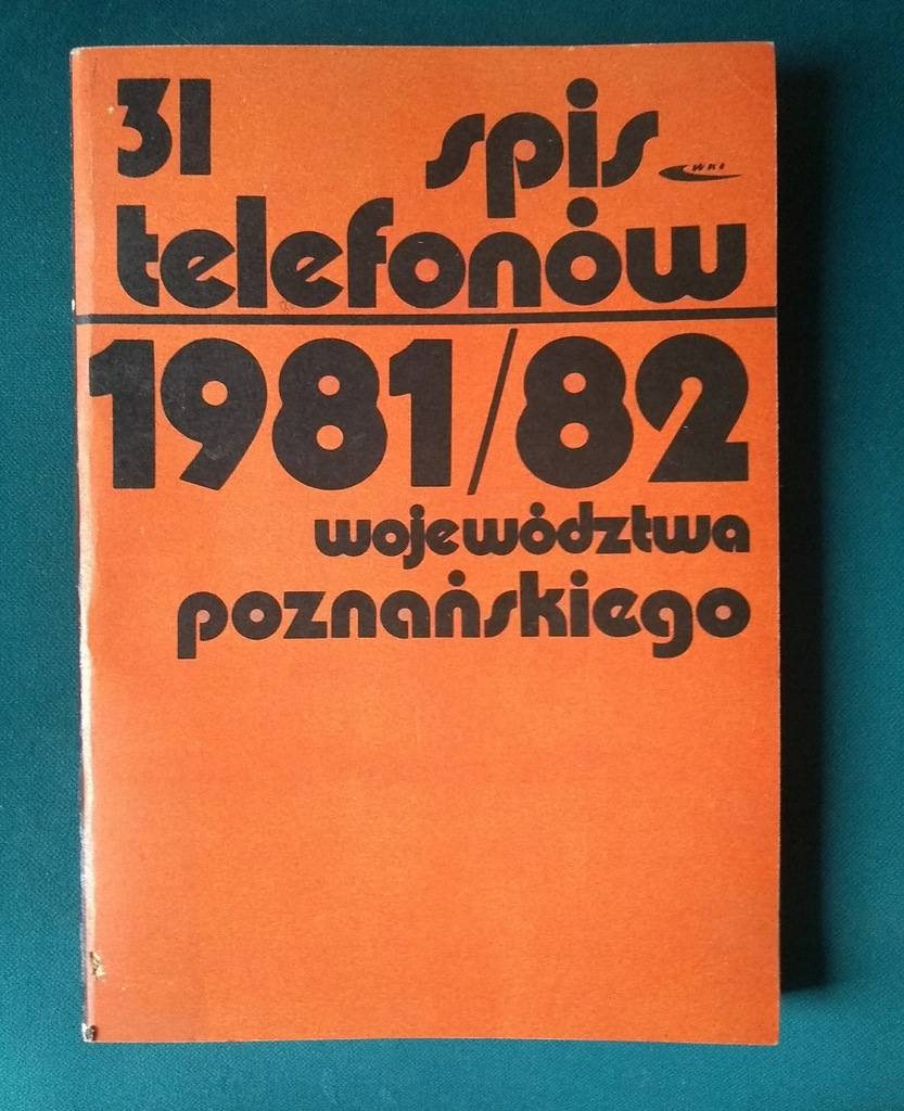 Książka telefoniczna Poznań 1981/82 Unikat BCM