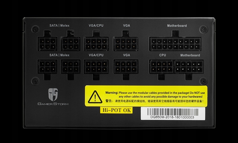 Купить Модульный блок питания ATX DQ650-M 650 Вт GOLD Deepcool: отзывы, фото, характеристики в интерне-магазине Aredi.ru