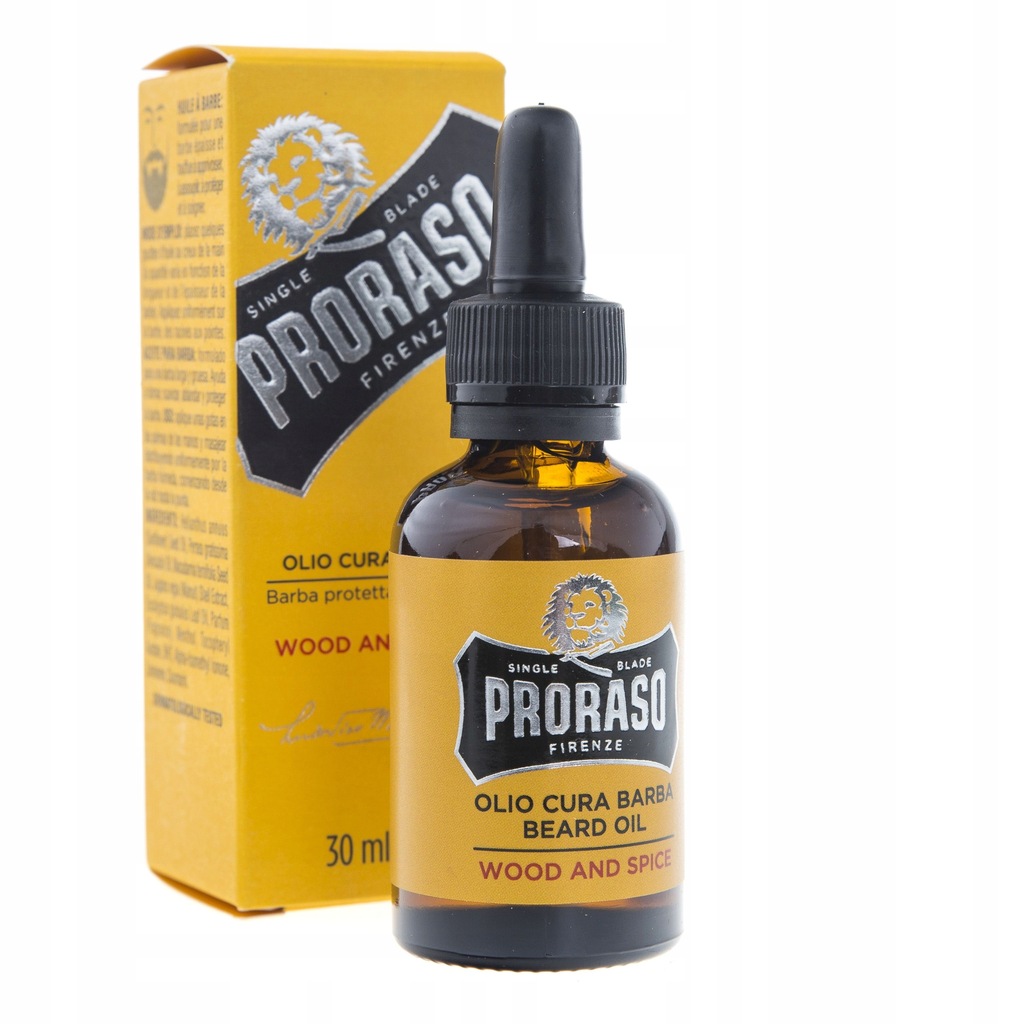 Proraso olejek do brody żółty spice 30ml