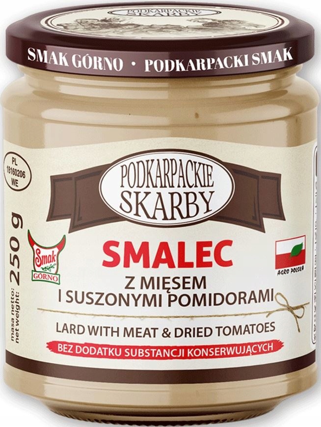 SMALEC Z MIĘSEM I SUSZONYMI POMIDORAMI 250 g - POD