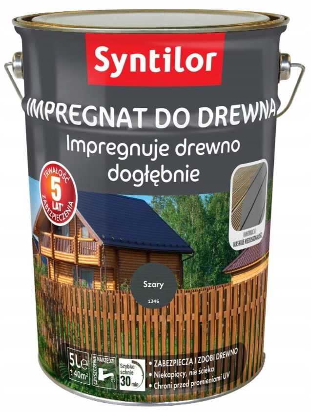 SYNTILOR IMPREGNAT DO DREWNA 5L SZARY