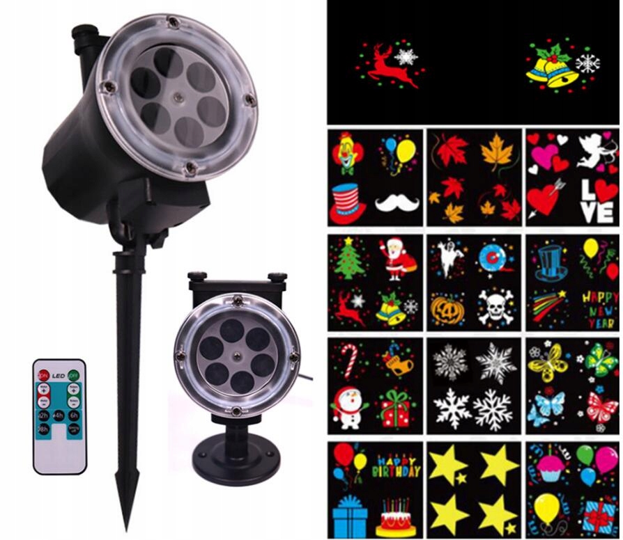 Swiateczny Projektor Laserowy Led 16w 12 Wzorow 7697437742 Oficjalne Archiwum Allegro