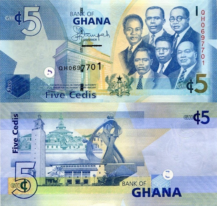 !# GHANA - 5 CEDIS - 2015 - P-38 - UNC