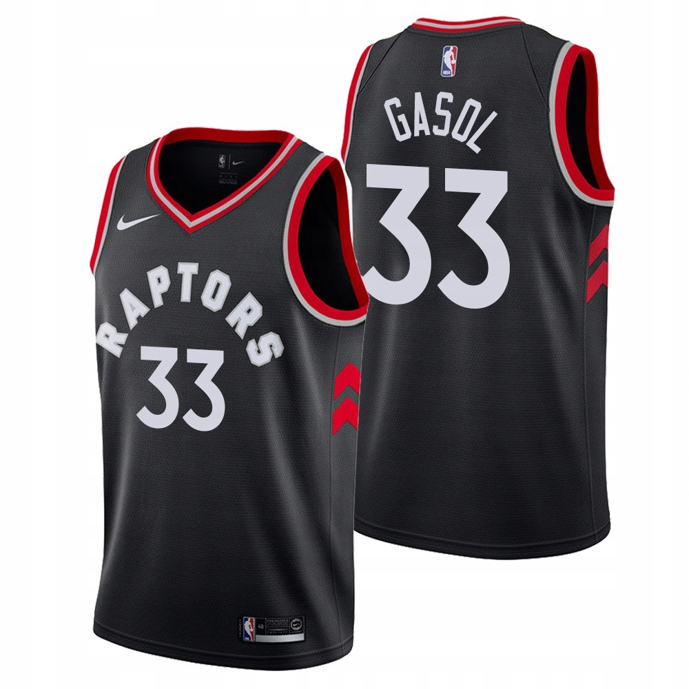 NBA Raptors # 33 Gasol Koszykówka Koszulkas-XL