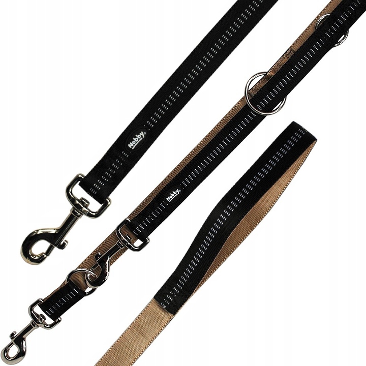 Smycz dla Psa Lekka Nobby Soft Grip 2m Czarna M/L