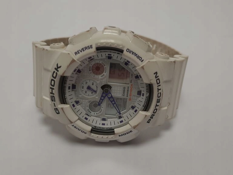 ZEGAREK CASIO G-SHOCK GA-100A BIAŁY