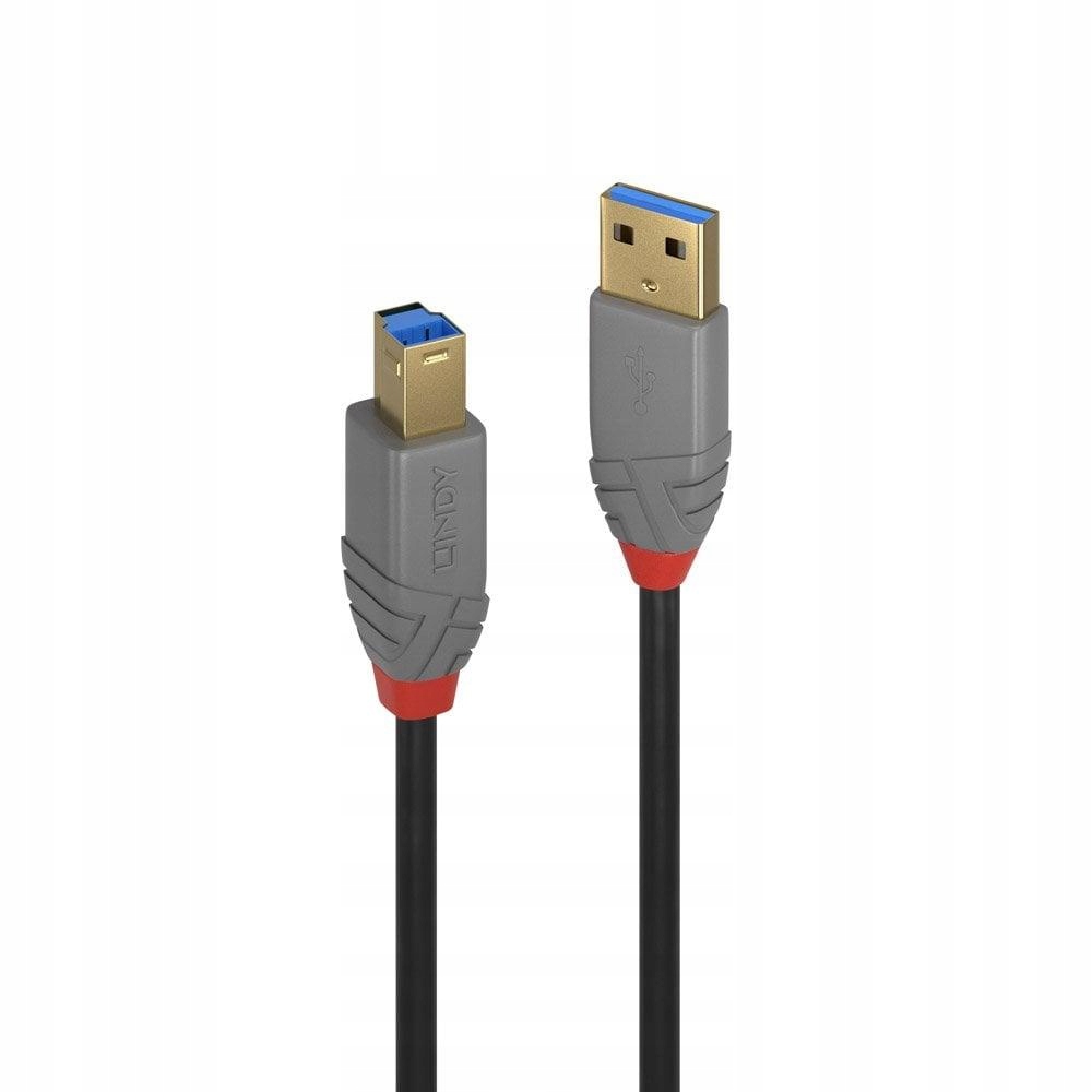 Lindy 36744 Kabel USB 3.0 typ A-B Anthra Line - 5m