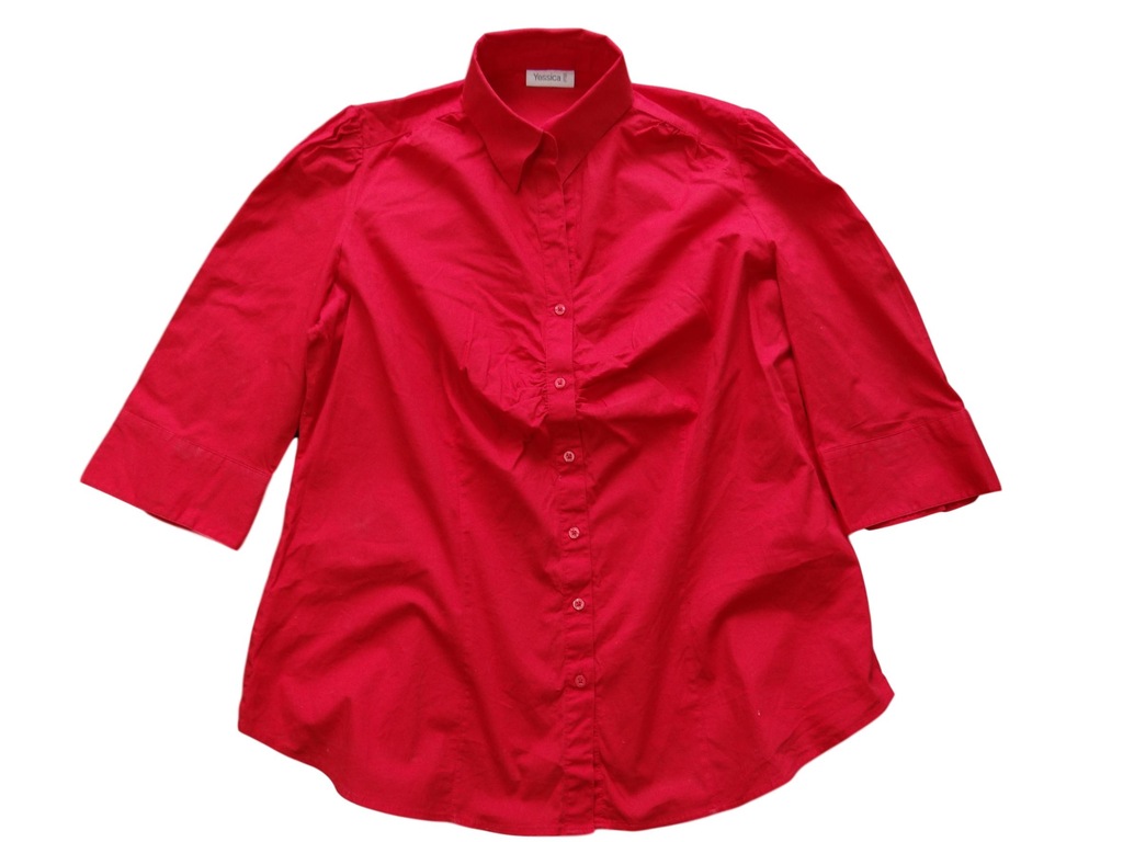 8A Damska czerwona koszula C&A r.48