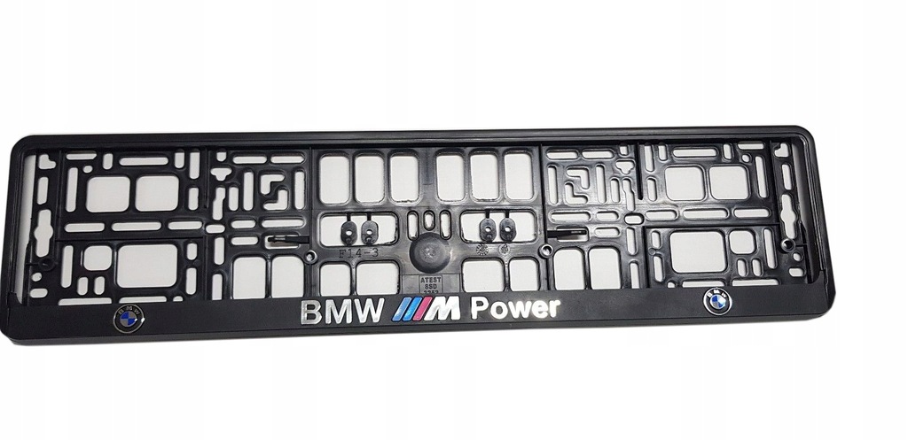 RAMKA POD TABLICE REJESTRACYJNA BMW M POWER 3D