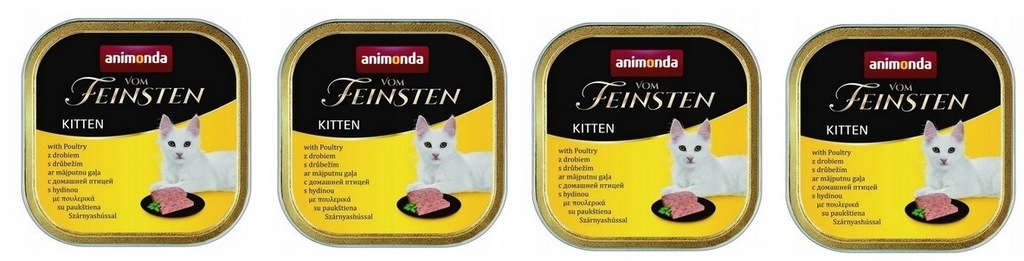 ANIMONDA vom FEINSTEN KITTEN Z DROBIEM, ZESTAW 4 x 100 g