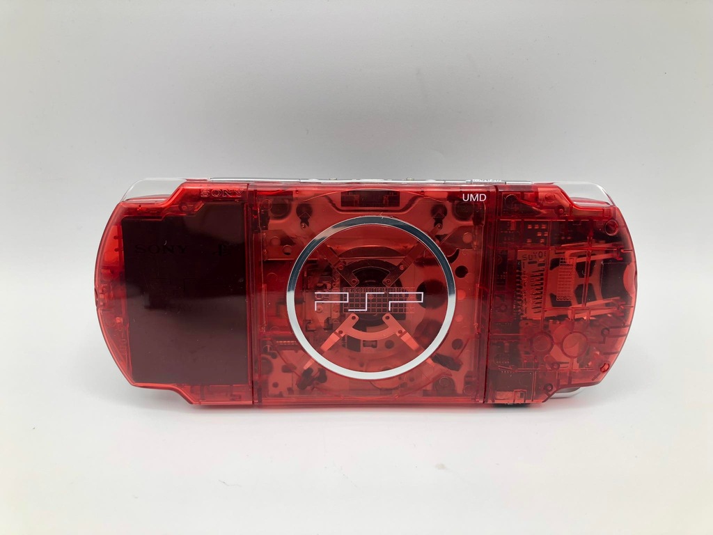 Konsola Sony PSP Slim 3004 czerwona IDEALNY STAN 128GB karta