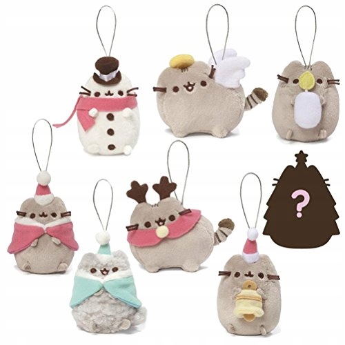 ENESCO Gund Pusheen Cat Christmas Surprise Plush B