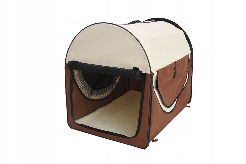 Torba dla psa kota Transportowa Transporter 56 cm x 81 cm x 66 cm brązowy
