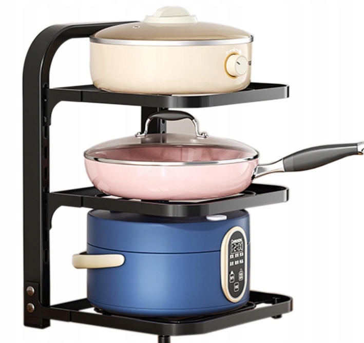 SUJOSAJU Organizer Garnków i Patelni - Przechowywanie Naczyń Kuchennych