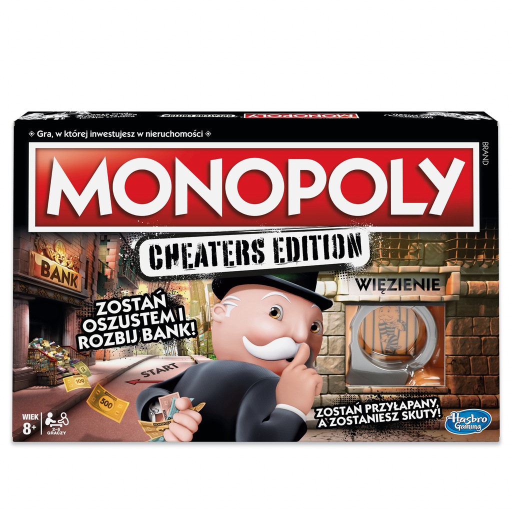 Gra planszowa Hasbro Monopoly: Cheaters Edition