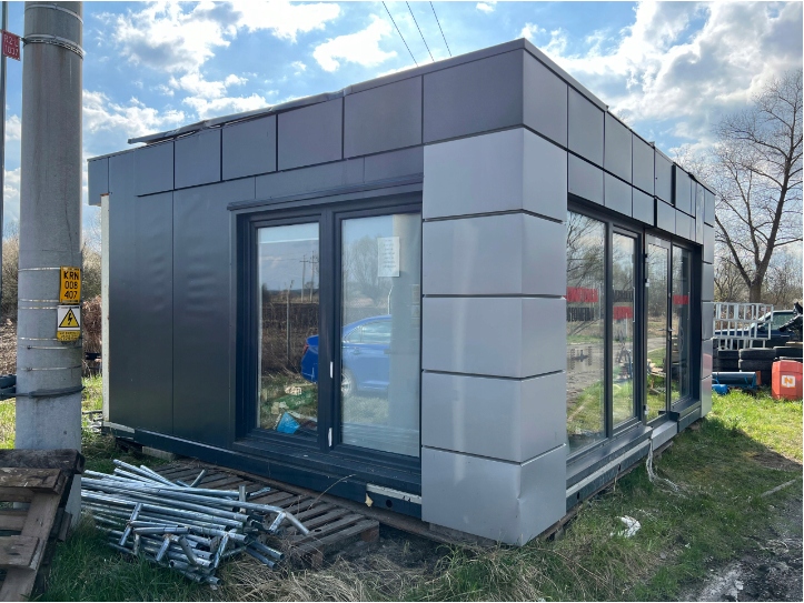 PAWILON HANDLOWY KONTENER SKLEP KIOSK W.PEŁNA 6X5