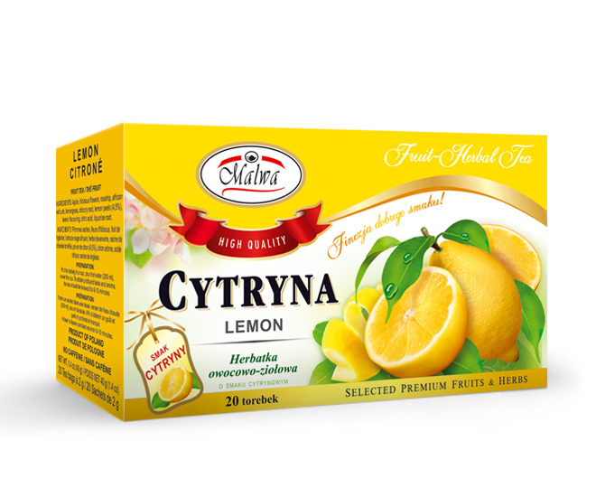 Herbata cytrynowa 20sasz MALWA TEA
