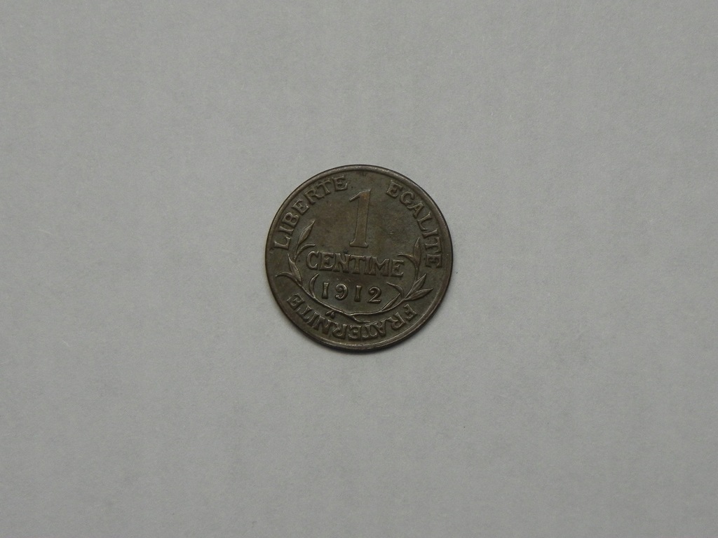 44776/ 1 CENTIME 1912 FRANCJA