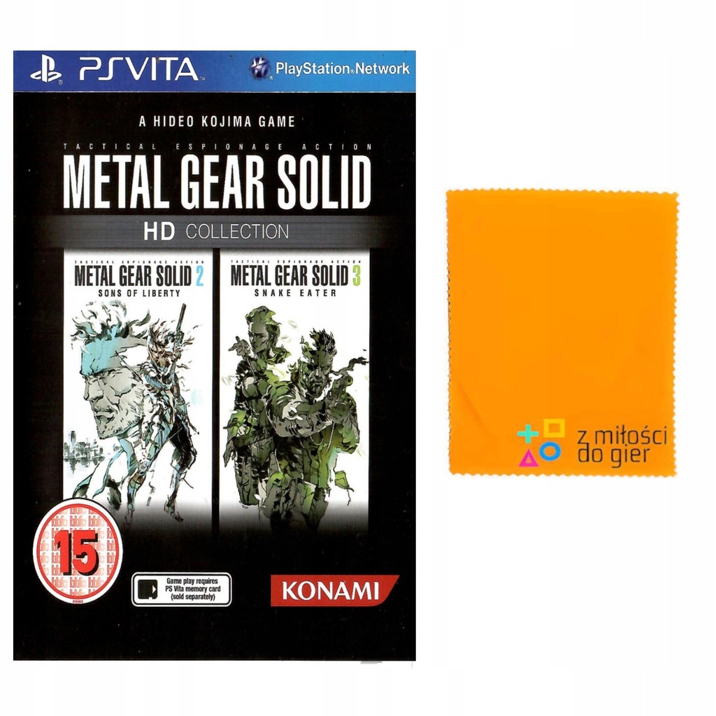 PS VITA METAL GEAR SOLID HD COLLECTION prawdziwy UNIKAT 2 gry ( 2 + 3 ) 14646830493