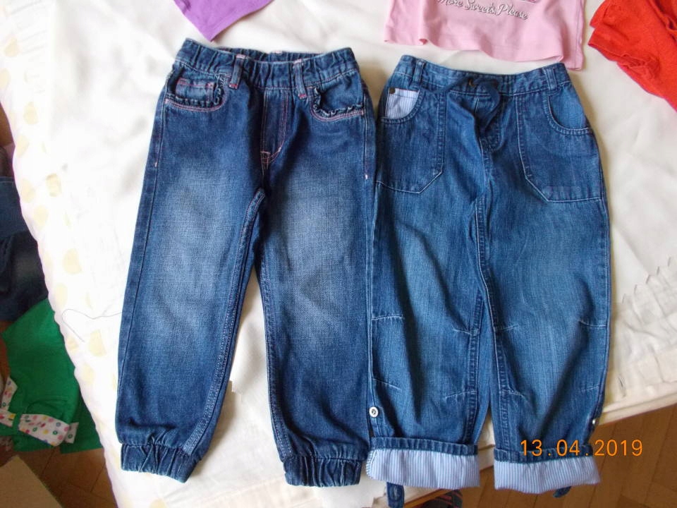 2 pary spodni jeansoweych: MOTHERCARE DENIM