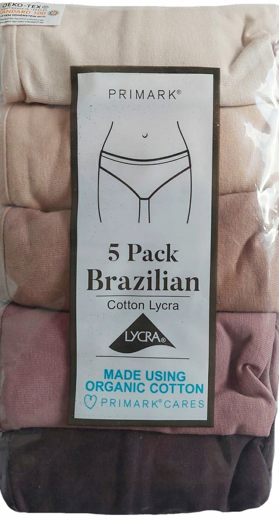 PRIMARK majtki figi BRAZILIAN kolory ziemi 42 44 11732331806