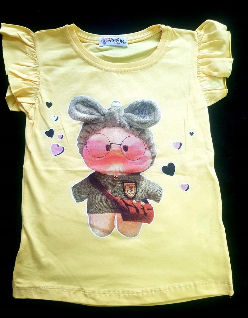 Koszulka t -shirt KACZKA LALAFANFAN 116 żółta