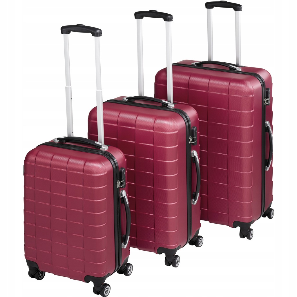Zestaw 3 walizek walizki na kółkach 402670