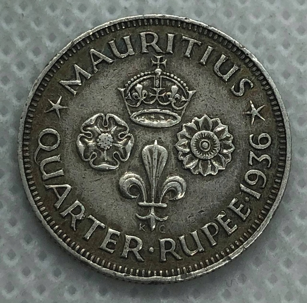 Mauritius - 1/4 rupee 1936