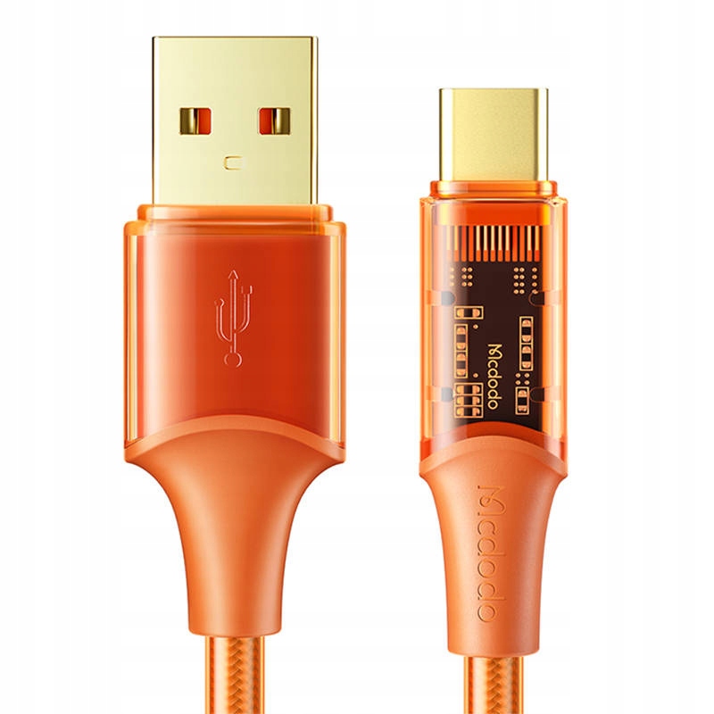 Kabel Mcdodo CA-2091 USB-A/USB-C 6A, 1.2m (pomarańczowy)