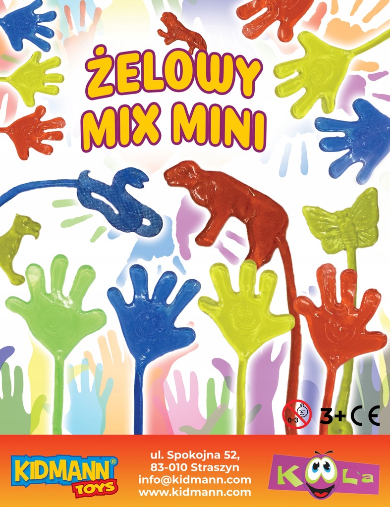 200 x KAPSUŁA 32mm - ŻELOWY MIX MINI