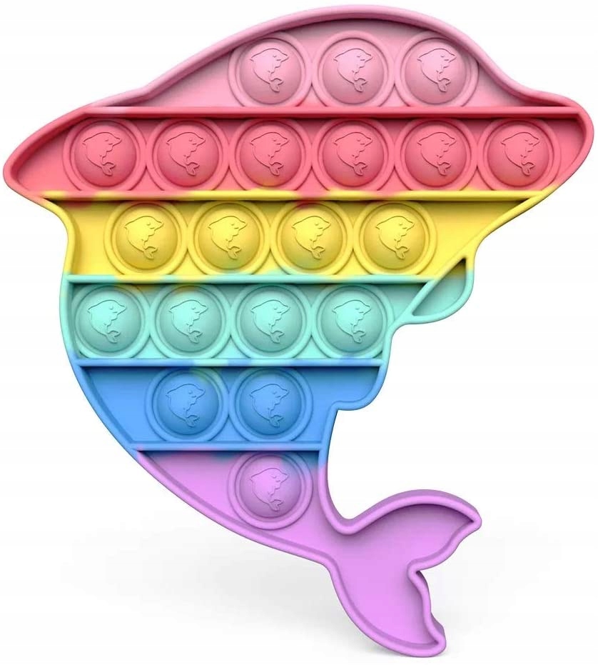 Push Bubble Pop It Fidget Sensory Toy Delfin