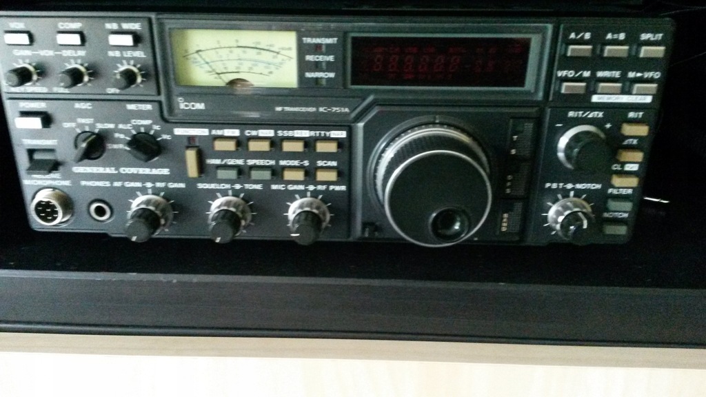 NOWE FOTO IC751A TRANSCEIVER RADIO SSB CW 8179624943