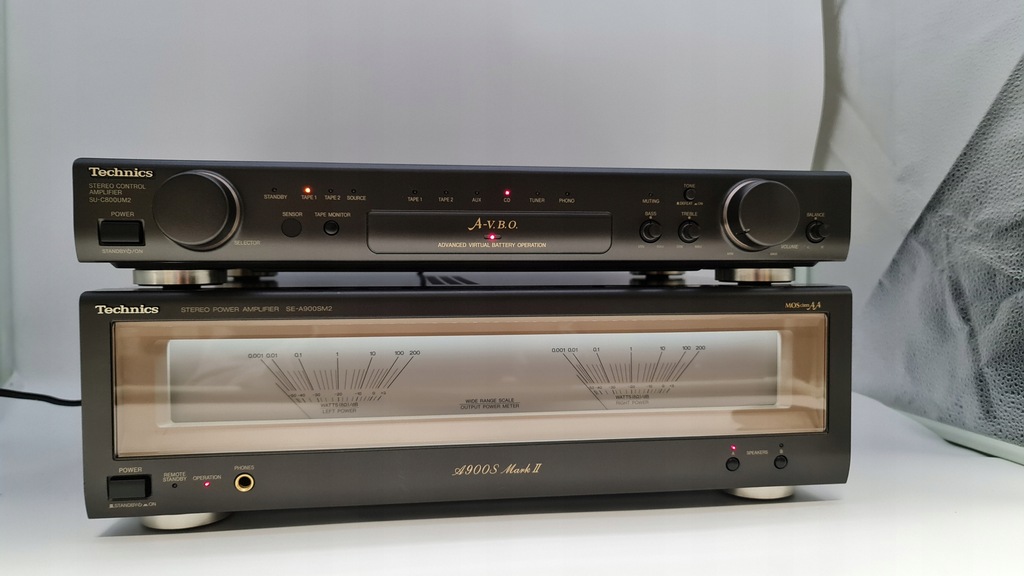 Technics Wzmacniacz SU-C800UM2+SE-A900SM2 + Pilot