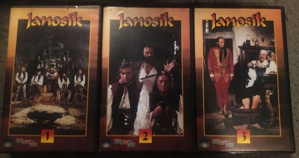 JANOSIK Trzy części kasety vhs
