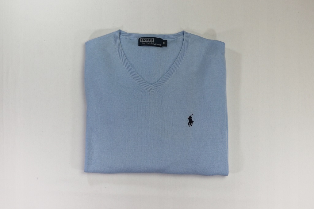 RALPH ! SWETER RALPH LAUREN BŁĘKITNY MEGA MODNY